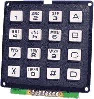 Alphanumeric Keypad - Plastic, 16 Keys, 4x4 Matrix (S5383 ...