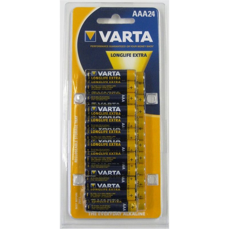 Varta 24 x AAA Alkaline Battery (MN2400) Techtronics Australia
