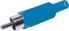 RCA Plug Line - Blue, Plastic, 5mm